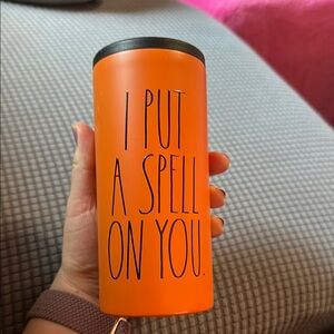 Rae Dunn can koozie- orange